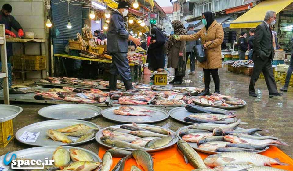 بازار بزرگ ماهی - رشت